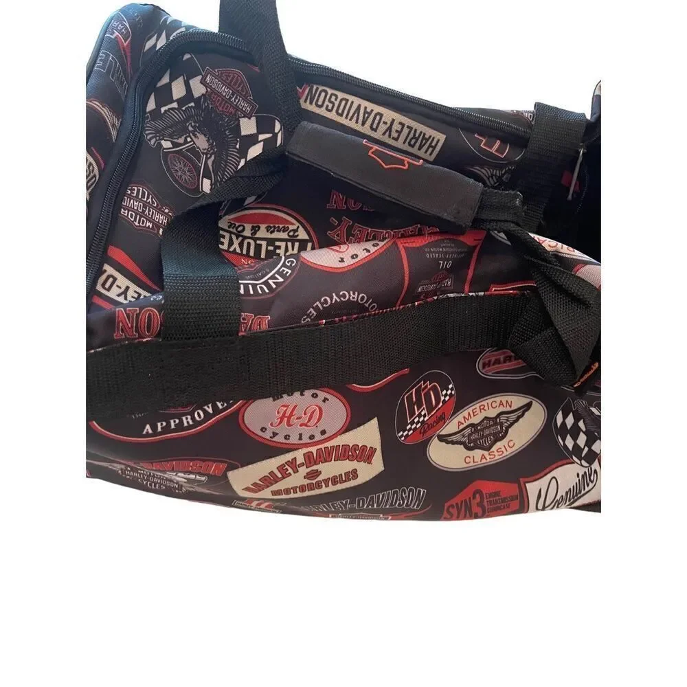 Harley Davidson Unisex Adjustable Strap Motorcycle Logos Travel Duffle Bag
